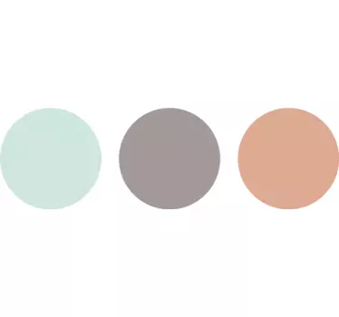 Autocolante círculos em três cores pastel - TenStickers