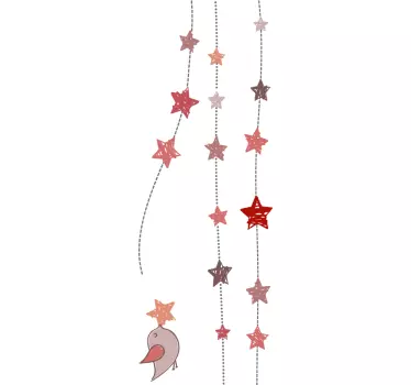 Vinil infantil ave e estrelas - TenStickers