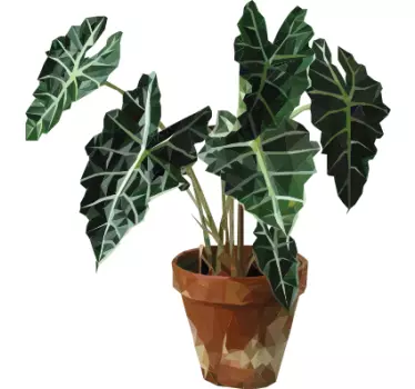 Vinil plantas geométrico - TenStickers