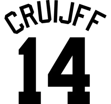 Vinil decorativo dorsal Cruyff - TenStickers