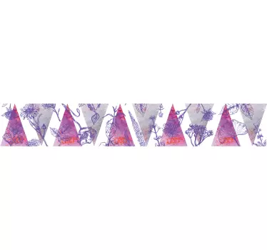 Autocolante azulejo borda digital lavender - TenStickers