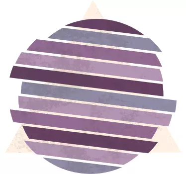 Autocolante decorativos de padrões abstratos Geométrica lavender - TenStickers