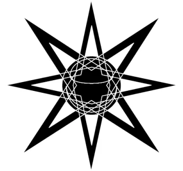 Vinil decorativo original estrela iluminante - TenStickers