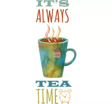 Vinil decorativo tea time - TenStickers