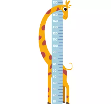 Autocolante medidor de altura girafa - TenStickers