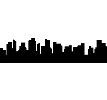 Autocolante de skyline translúcido para Escritórios - TenStickers