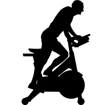 Autocolante ginásio fitness bicicleta estática - TenStickers