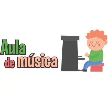 Vinil decorativo escolar aula de música - TenStickers