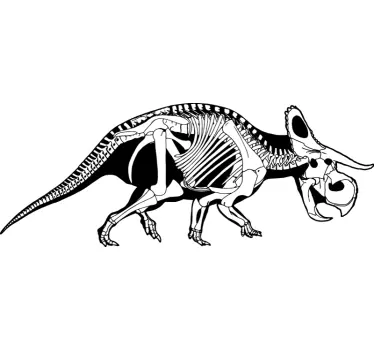 Vinil decorativo esqueleto triceratops - TenStickers
