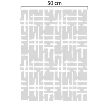 Adesivo decorativo para vidros linhas Translúcidas Cruzadas - TenStickers