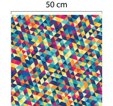 Adesivo decorativo para vidros geométrico Translúcido - TenStickers
