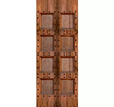 Autocolante para portas porta medieval - TenStickers