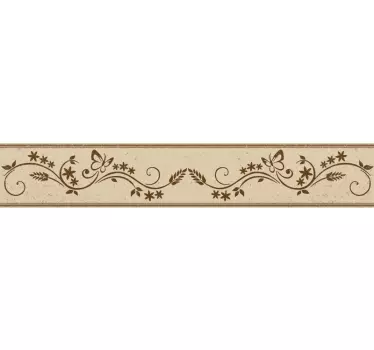 Autocolante para parede borboletas floral - TenStickers