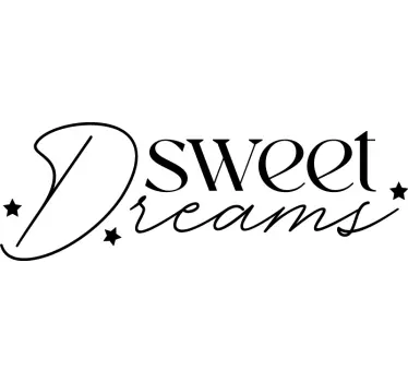 Autocolante decorativo de citações célebres Sweet Dreams - TenStickers