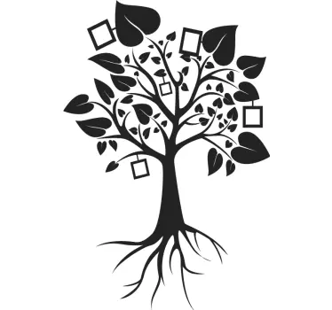 Autocolante de árvore com molduras - TenStickers