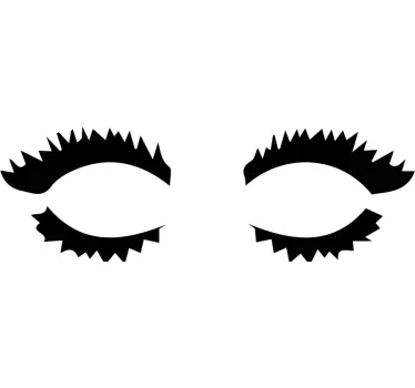 Vinil com silhuetas olhos glamour - TenStickers