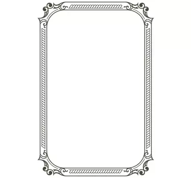 Autocolante quadro Branco Vintage - TenStickers