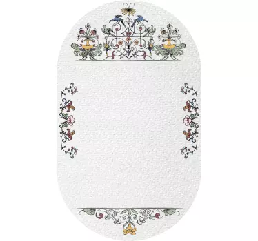 Autocolante vintage quadro branco - TenStickers