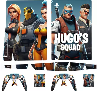 Autocolante de videojogos esquadrão personalizadoEsquadrão person - TenStickers