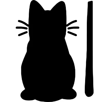 Autocolante com cães e gatos gato Limpador - TenStickers