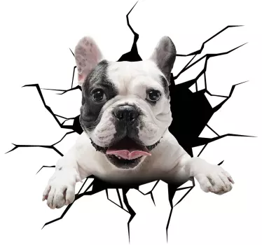 Autocolante com cães e gatos copo de cachorro - TenStickers