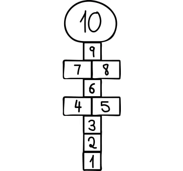 Adesivo de jogos desenho de esconde-esconde - TenStickers