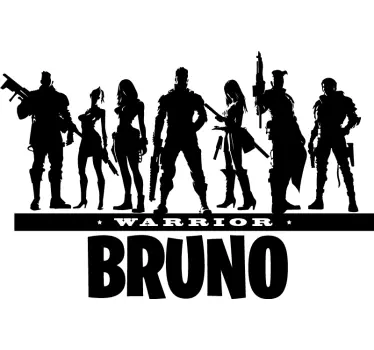 Autocolante de videojogos guerreiro Personalizado - TenStickers