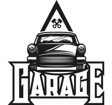 Autocolantes para carros garagem Vintage - TenStickers