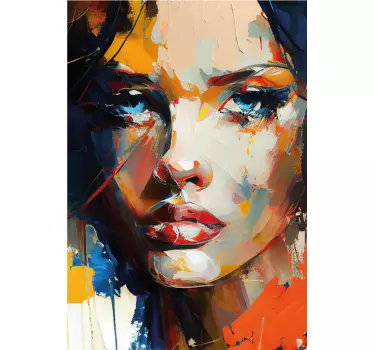 Autocolante duche pintura facial colorida - TenStickers