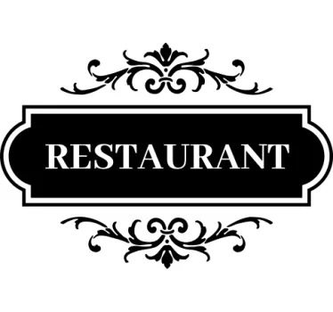 Adesivo de parede aqui está o nosso menu! Por favor, peça o que q - TenStickers