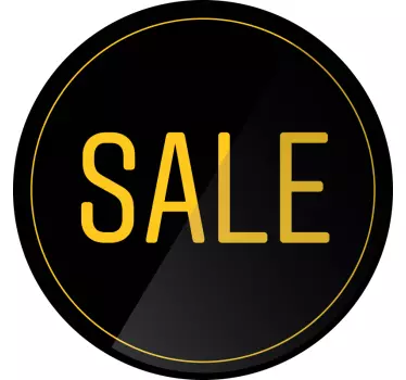 Autocolante de promoção oferta de forma circular - TenStickers