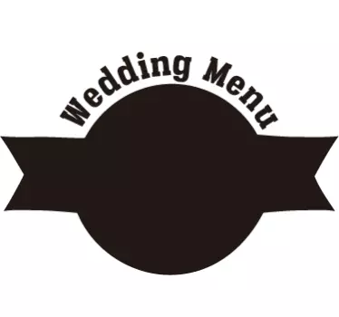 Vinil decorativo wedding menu - TenStickers