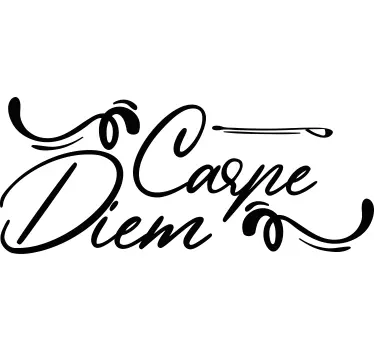 Autocolante decorativo motivação pessoal Carpe diem - TenStickers