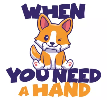 Autocolante para portátil When you need a hand - TenStickers