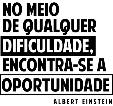 Autocolante de citações celebres Albert Einstein - TenStickers