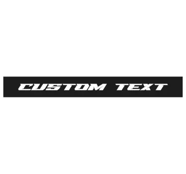 Autocolante carro viseira solar monocolor personalizável - TenStickers