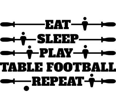 Autocolante de citações famosas para futebol de mesa - TenStickers