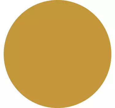 Autocolante sala de estar ocre circular - TenStickers