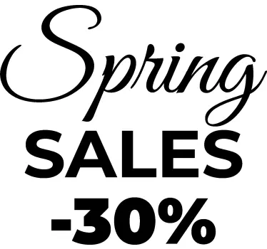 Autocolante Promoções vendas de primavera - TenStickers