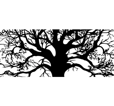 Adesivos com árvores uma árvore quadrada - TenStickers