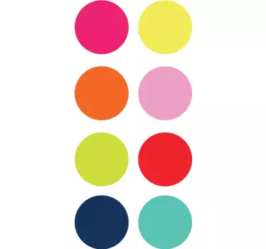 Autocolantes círculos de todas as cores - TenStickers