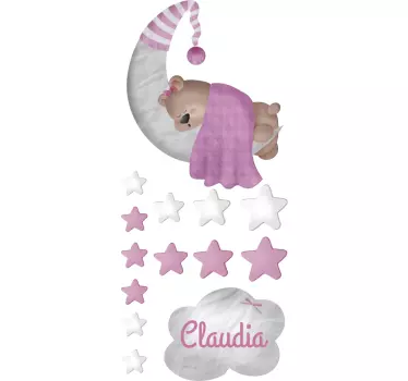 Vinil personalizado com um urso - TenStickers