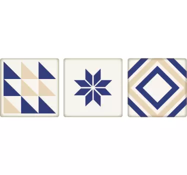 Azulejos em vinil decorativo quadrados - TenStickers