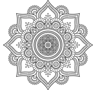Vinil decorativo mandala flores - TenStickers