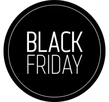 Autocolante promo Black Friday monocromático - TenStickers