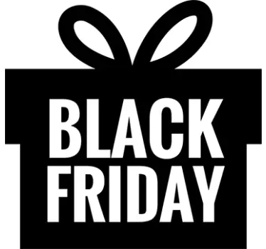 Vinil ícone caixa Black Friday - TenStickers
