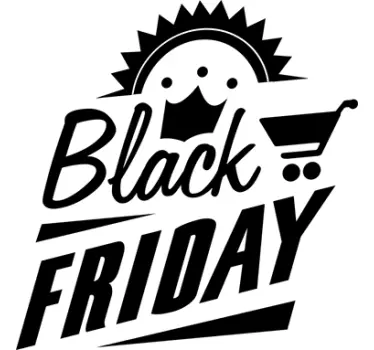 Vinil decorativo retro Black Friday - TenStickers