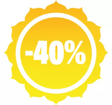 Autocolante Promoções desconto de sol de verão - TenStickers