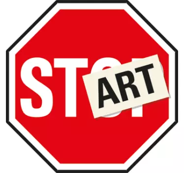 Vinil decorativo sinal Start - TenStickers