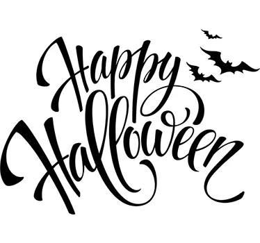 Autocolante texto Halloween - TenStickers